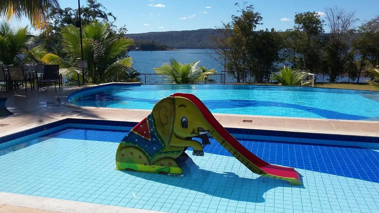 C204 Aldeia Do Lago: Lakeside Retreat with Aqua Park & EV Charging Caldas Novas Apartment